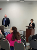 DACCTE Director- Mr. Christopher Stahl and DACCTE Chair- Dr. Karen Hutchinson